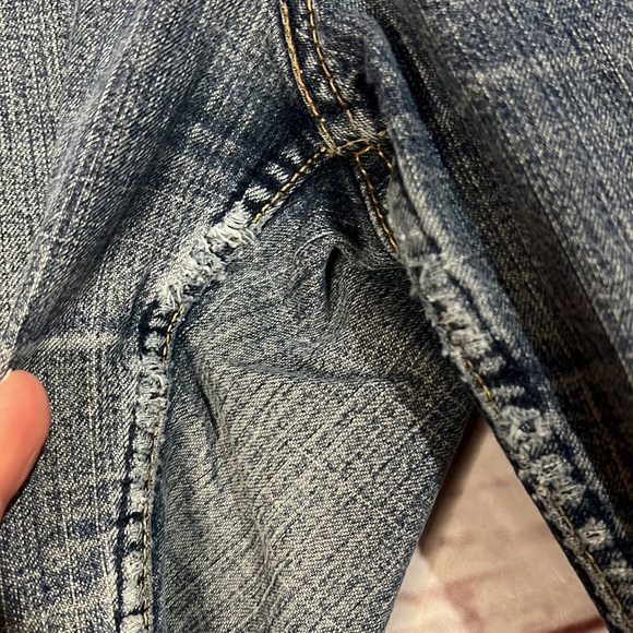 Levi Strauss stretch low rise bootcut MISSES 12M lived in blue jeans - Picture 2 of 9